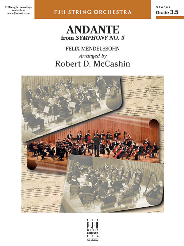 Andante from Symphony No. 5 Sheet Music Preview