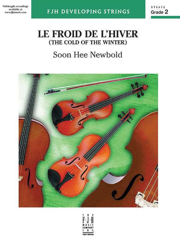 Le froid de l'hiver (The Cold of the Winter): Violoncello Sheet Music Preview