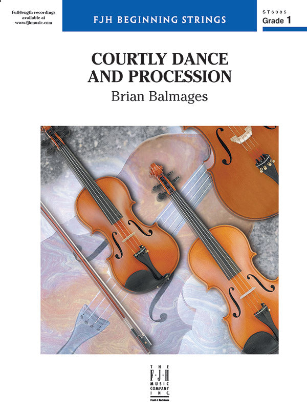 Courtly Dance and Procession: Violin 1 Sheet Music Preview