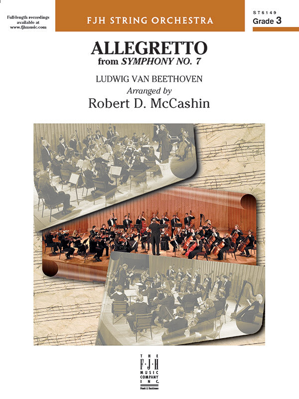 Allegretto (from Beethoven's Symphony No. 7): Violin 1 Sheet Music Preview