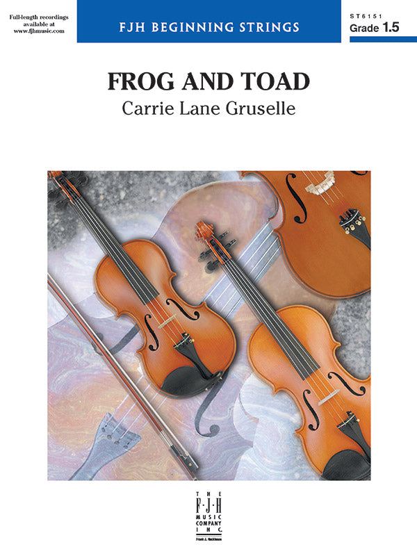 Frog and Toad: Violoncello Sheet Music Preview