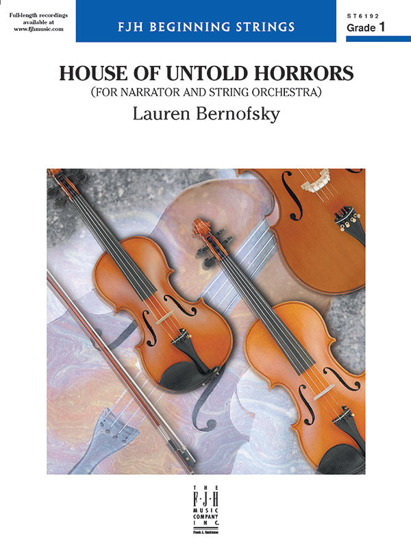 House of Untold Horrors (for Narration and String Orchestra): Violin 3 (Viola T.C.) Sheet Music Preview