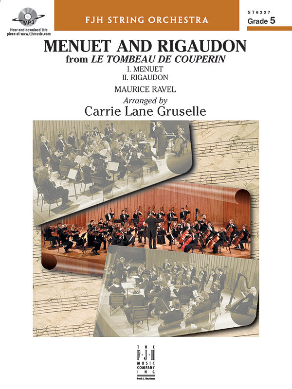 Menuet and Rigaudon: Score Sheet Music Preview