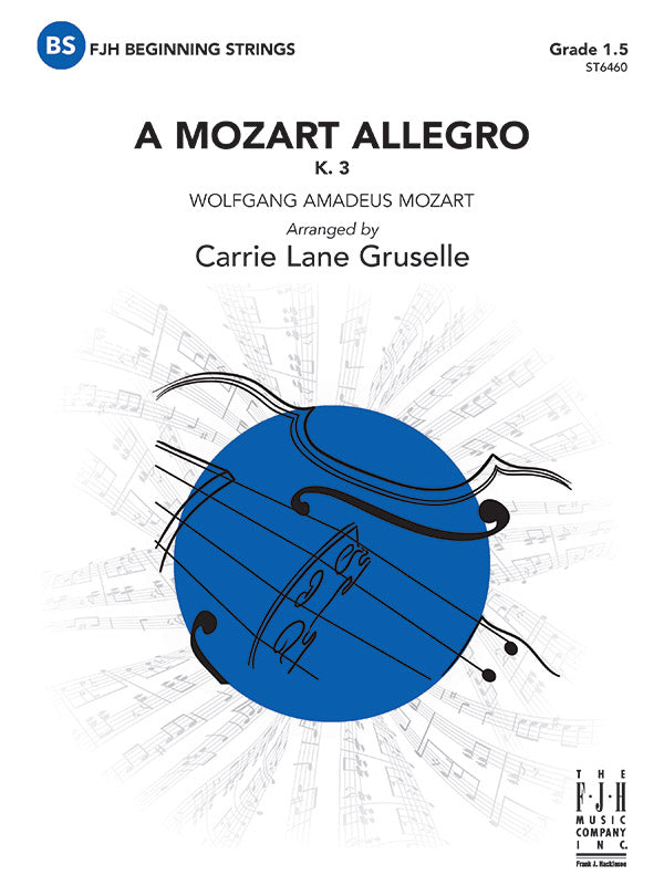 A Mozart Allegro Sheet Music Preview
