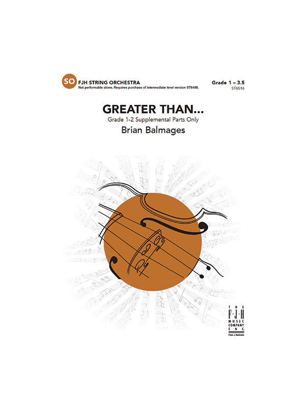 Greater Than...: Violin 2C Sheet Music Preview