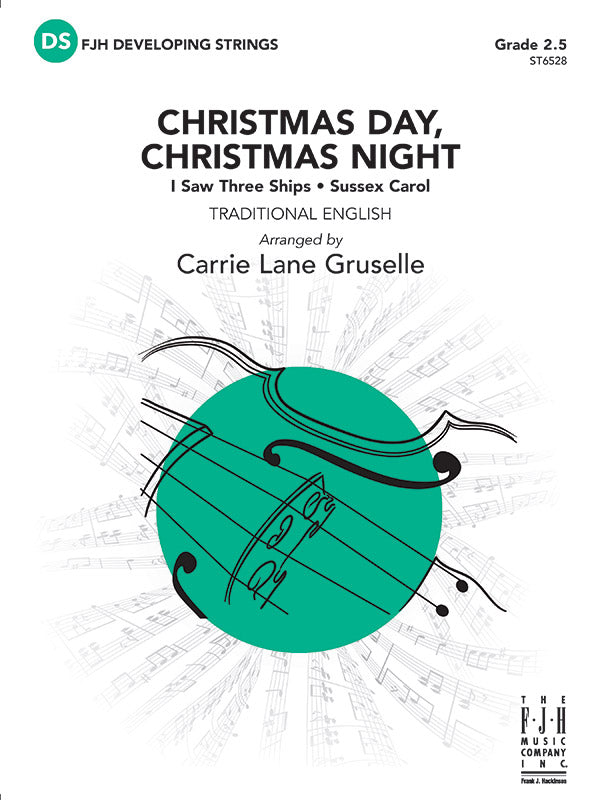 Christmas Day, Christmas Night (I Saw Three Ships - Sussex Carol): Violoncello Sheet Music Preview