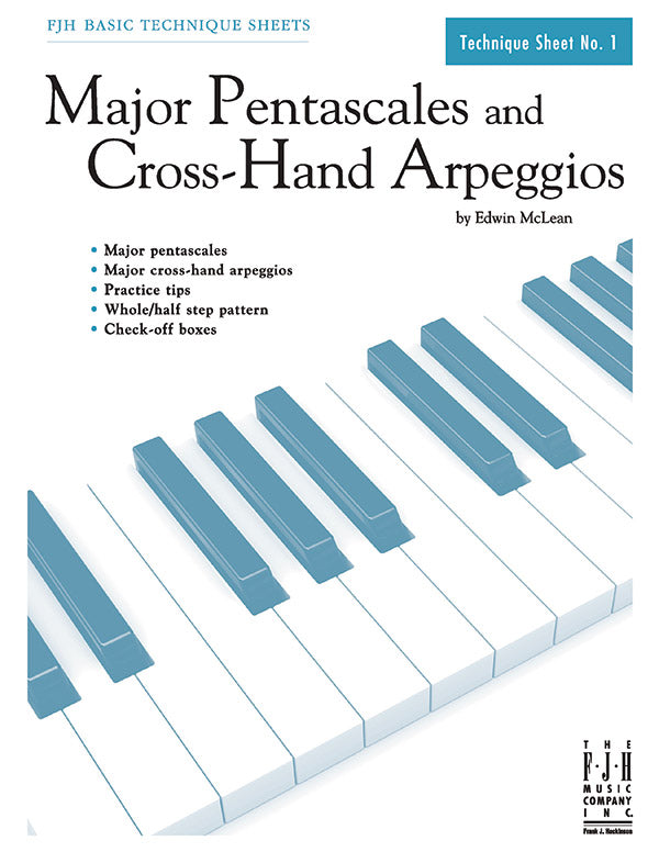 Major Pentascales and Cross-Hand Arpeggios Sheet Music Preview