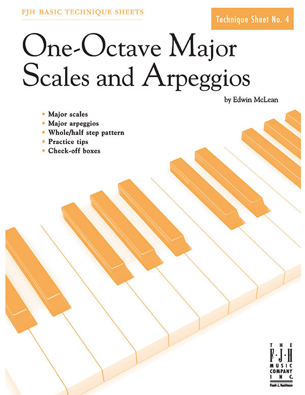 One-Octave Major Scales and Arpeggios Cover Image