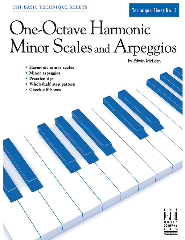 One-Octave Harmonic Minor Scales and Arpeggios Sheet Music Preview