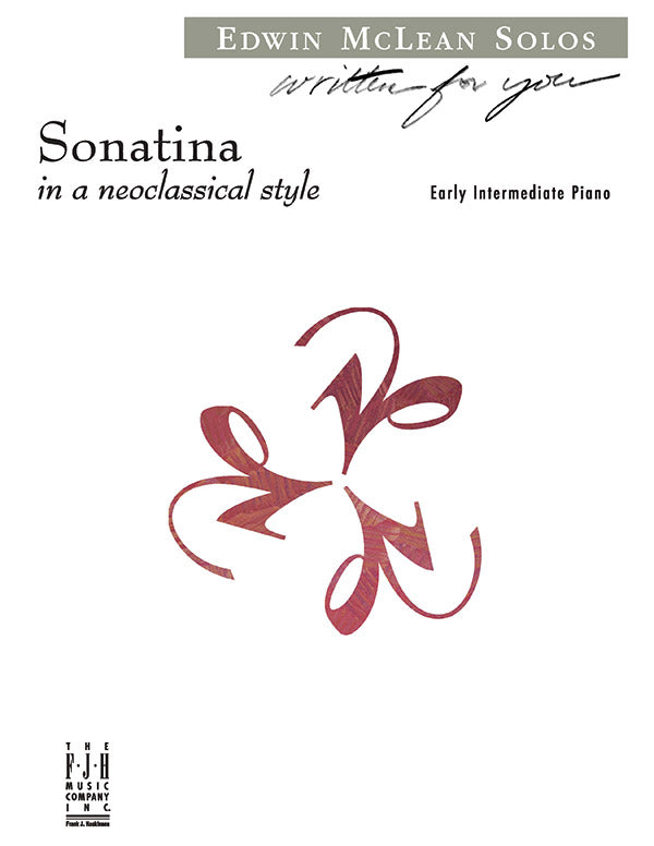 Sonatina in a Neoclassical style Sheet Music Preview