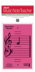 Alfred's Music Note Teacher: All-In-One Flashcard (Pink) Cover Image