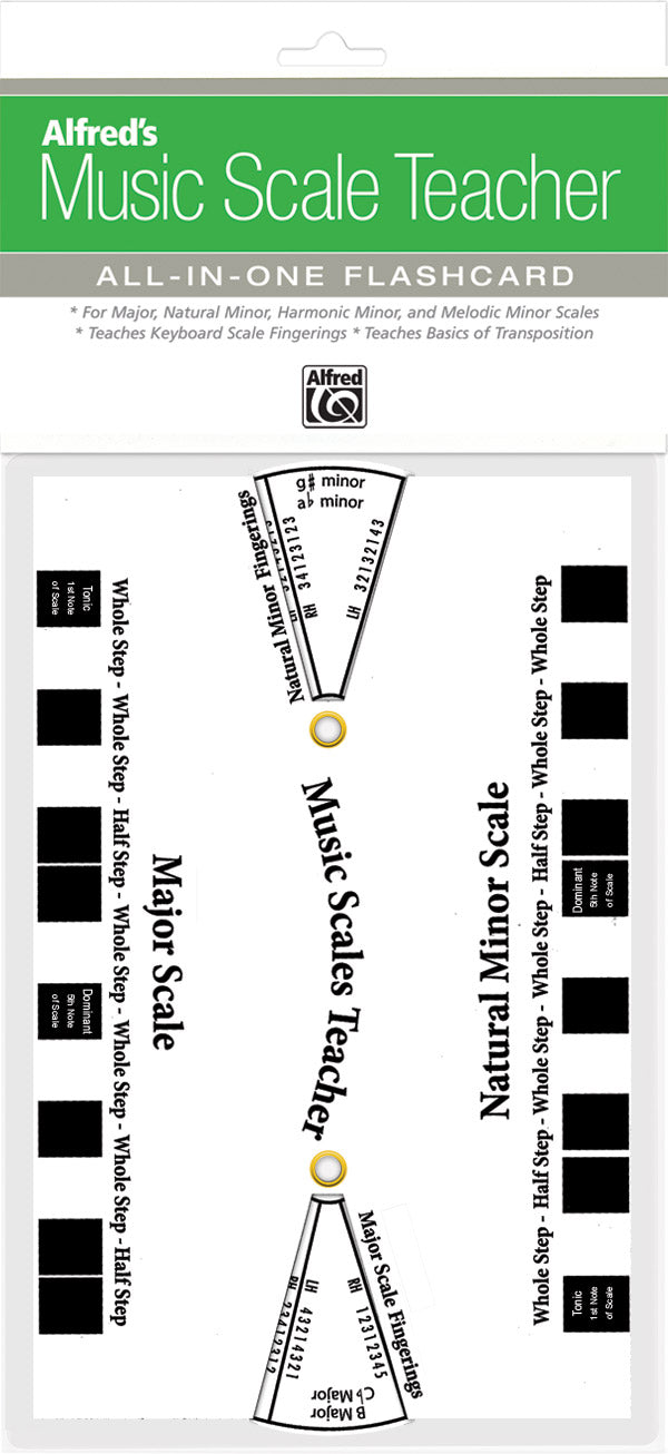 Alfred's Music Scale Teacher: All-In-One Flashcard (White) Cover Image