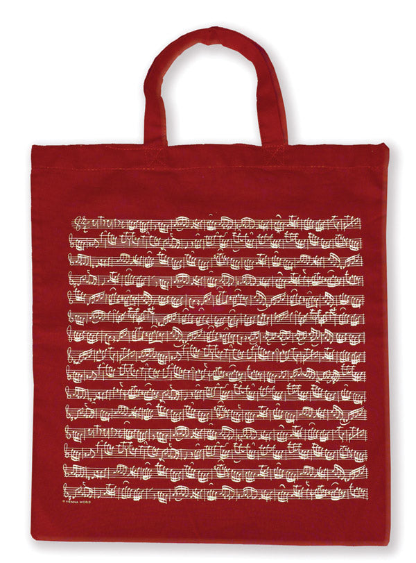 Tote Bag: Sheet Music (Bordeaux) Cover Image